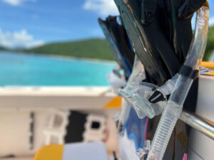 Private St John boat charters USVI BVI snorkel gear