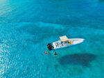 guests swimming in the ocean-rocknrolla-St-John-boat-charters